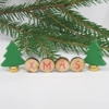 Dolls House Xmas Word with 2 Miniature Christmas Trees 1:12th Scale Decoration