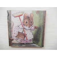 Dolls House Nursery Picture Peter Rabbit Hunca Munca Miniature Decor 1:12 Scale