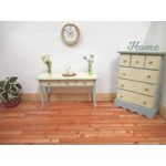 Dolls House Clock White Vintage Rose 1:12th Scale Miniature Decor