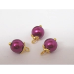 Dolls House Christmas Tree Decorations 12 Purple Gold Miniature Baubles and Stars 1:12th Scale