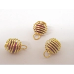 Dolls House Christmas Tree Decorations 12 Purple Gold Miniature Baubles and Stars 1:12th Scale