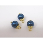 Dolls House Christmas Tree Decorations 12 Blue Gold Miniature Baubles and Stars 1:12th Scale