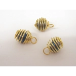 Dolls House Christmas Tree Decorations 12 Blue Gold Miniature Baubles and Stars 1:12th Scale