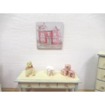 Dolls House Miniature Nursery Wall Picture The 'Dolls House' featured in 'Two Bad Mice' 1:12 Scale