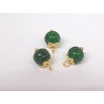 Dolls House Christmas Tree Decorations 12 Green Gold Miniature Baubles and Stars 1:12th Scale