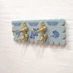 Dolls House Coat Rack Hooks Miniature Blue Clothes Robe Towel Wall Pegs Rail 1:12 Scale Accessory