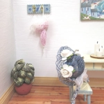 Dolls House Coat Rack Hooks Miniature Blue Clothes Robe Towel Wall Pegs Rail 1:12 Scale Accessory