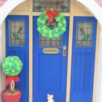 Dolls House Christmas Topiary Pom Pom Miniature Decoration 1:12th Scale