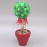 Dolls House Christmas Topiary Pom Pom Miniature Decoration 1:12th Scale