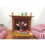 Dolls House Christmas Tree and Gingerbread Men 1:12th Scale Miniature Ornament