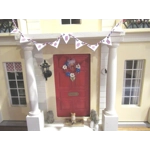 Dolls House Bunting Union Jack 9 Wood British Flags Miniature Decoration 1:12 Scale