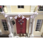 Dolls House Bunting Union Jack 9 Wood British Flags Miniature Decoration 1:12 Scale