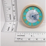 Dolls House Clock Blue in a Wooden Frame Miniature Accessories 1:12th Scale