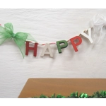 Dolls House Happy Christmas Bunting Miniature Decoration 1:12 Scale