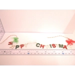 Dolls House Happy Christmas Bunting Miniature Decoration 1:12 Scale