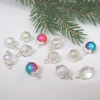 Dolls House Christmas Tree Decorations 12 Baubles Miniature Xmas Ornaments 1:12th Scale