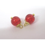 Dolls House Christmas Tree Decorations 12 Red Gold Miniature Baubles and Trinkets 1:12th Scale