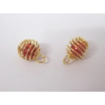 Dolls House Christmas Tree Decorations 12 Red Gold Miniature Baubles and Trinkets 1:12th Scale