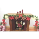 Dolls House Christmas Garland Gingerbread Men 1:12 Scale Miniature Fireplace Decoration