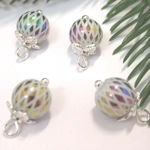 Dolls House Christmas Tree Decorations 8 Multi Colour Baubles Miniature Ornaments 1:12th Scale