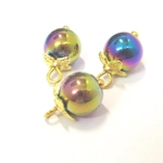 Dolls House Christmas Tree Decorations 8 Multi Colour Baubles Miniature Ornaments 1:12th Scale