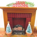 Dolls House Merry Christmas Ornament 1:12th Scale Miniature Xmas Decoration