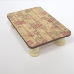 Dolls House Table Vintage Rose Coffee Occasional Lamp 7.5cm x 5cm Miniature Furniture 1:12 Scale