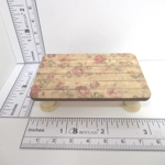 Dolls House Table Vintage Rose Coffee Occasional Lamp 7.5cm x 5cm Miniature Furniture 1:12 Scale