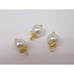 Dolls House Christmas Tree Decorations 12 White Gold Miniature Baubles and Stars 1:12th Scale