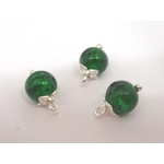 Dolls House Christmas Tree Decorations 12 Green Silver Miniature Baubles and Stars 1:12th Scale