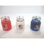 Dolls House Candles USA Flag 4th July Decoration 1:12th Scale