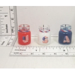 Dolls House Candles USA Flag 4th July Decoration 1:12th Scale