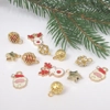 Dolls House Christmas Tree Decorations 12 Red Gold Miniature Baubles and Trinkets 1:12th Scale