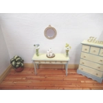 Dolls House Mirror Gold Colour Decorated Frame 1:12th Scale Miniature Accessory