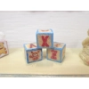 Dolls House Toy Letter Blocks Teddy Bear Theme Blue Nursery Playroom Miniature Accessory 1:12 Scale