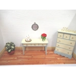 Dolls House Mirror in a Silver Colour Frame 1:12th Scale Miniature Wall Decor Accessories