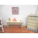 Dolls House Toy Letter Blocks Teddy Bears Set of 3 Red Nursery Miniature 1:12 Scale