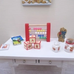 Dolls House Toy Letter Blocks Teddy Bears Set of 3 Red Nursery Miniature 1:12 Scale