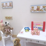 Dolls House Toy Letter Blocks Teddy Bears Set of 3 Red Nursery Miniature 1:12 Scale