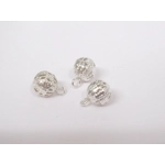 Dolls House Christmas Tree Decorations 12 Black Silver Baubles Miniature Ornaments 1:12th Scale