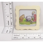 Dolls House Nursery Picture Winnie the Pooh Eeyore’s Tail Framed 1:12 Scale Miniature Wall Decor