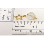 Dolls House Christmas Tree Decorations 12 Gold Miniature Baubles and Stars 1:12th Scale