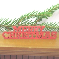 Dolls House Merry Christmas Miniature Hand Painted 1:12th Scale Xmas Decoration