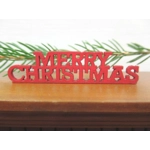 Dolls House Merry Christmas Miniature Hand Painted 1:12th Scale Xmas Decoration