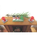 Dolls House Christmas Candles Xmas Miniature Decor Accessories 1:12 Scale