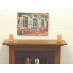 Dolls House Picture Street Cafe 1:12 Scale Miniature Wall Decor