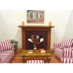 Dolls House Picture Street Cafe 1:12 Scale Miniature Wall Decor