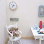 Dolls House Coat Rack Hooks Peter Rabbit Blue Nursery Miniature Clothes Robe Towel 1:12 Scale