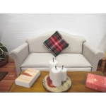 Dolls House Cushion Tartan Throw Plaid Pillow 1:12 Scale Miniature Accessory
