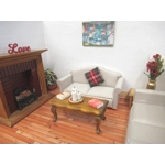 Dolls House Cushion Tartan Throw Plaid Pillow 1:12 Scale Miniature Accessory